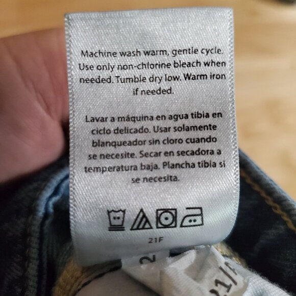 Free Assembly Jeans Womens Size 18 Blue Sustainable Ankle Stretch Denim *Read* - Picture 3 of 12